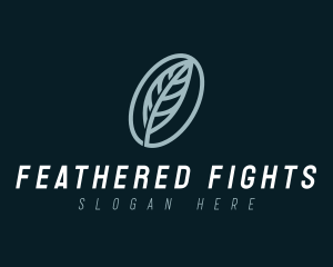 Blogger Feather Author logo design