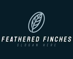 Blogger Feather Author logo design