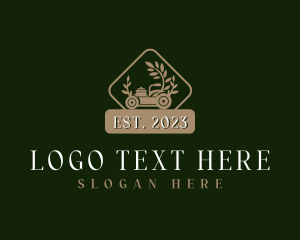 Lawn Mower Landscaping Logo