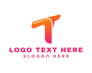 Advertising - Generic Gradient Letter T logo design