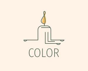 Candle Lighting Decor Logo