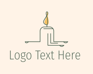 Candle Lighting Decor Logo