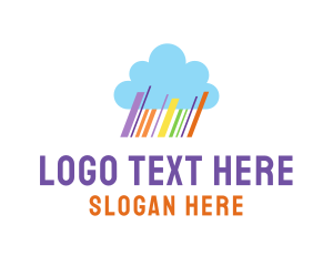 Hobby - Colorful Rainbow Cloud logo design