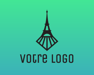 Eiffel Tower Locomotive Logo