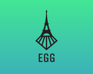 Eiffel - Eiffel Tower Locomotive logo design