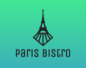 Eiffel Tower Locomotive logo design