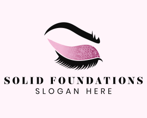 Eyelash - Glam Eye Makeup logo design