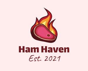 Ham - Flaming Steak Restaurant logo design
