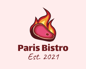 Flaming Steak Restaurant  logo design