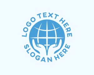 International - World Volunteer Charity logo design