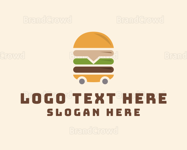 Burger Food Trolley Logo