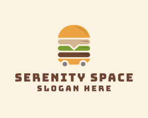 Burger Food Trolley Logo