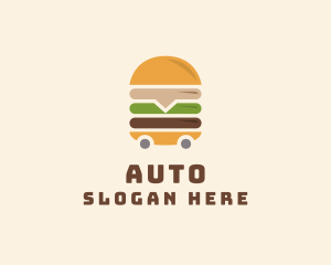 Burger Food Trolley Logo