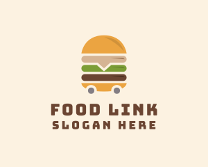 Burger Food Trolley logo design