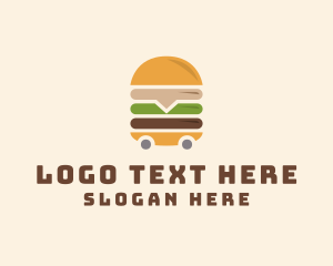 Food - Burger Food Trolley logo design