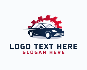 Repair Shop - Mechanic Cogwheel Car logo design