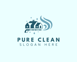 Clean House Pressure Washing logo design