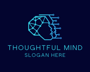 Thinking - Cyber Human Intelligence logo design