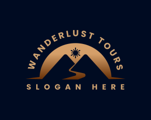 Mountain Travel Hiking logo design