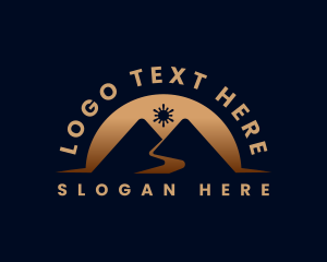 Driveway - Mountain Travel Hiking logo design