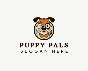 Dog Detective Puppy logo design