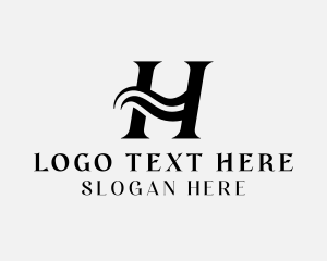 Company - Generic Brand Wave Letter H logo design