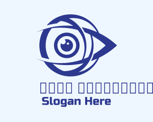 Optometrist - Blue Security Eye logo design