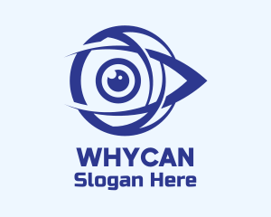 Optometry - Blue Security Eye logo design