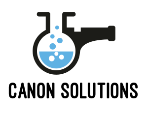 Canon - Lab Flask Whistle logo design