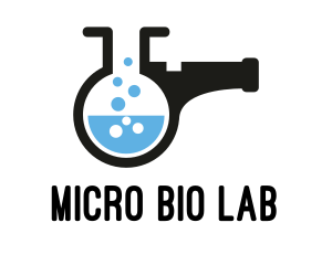 Lab Flask Whistle logo design