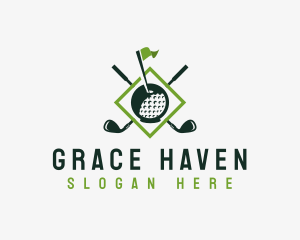 Golf Sports Tournament Logo