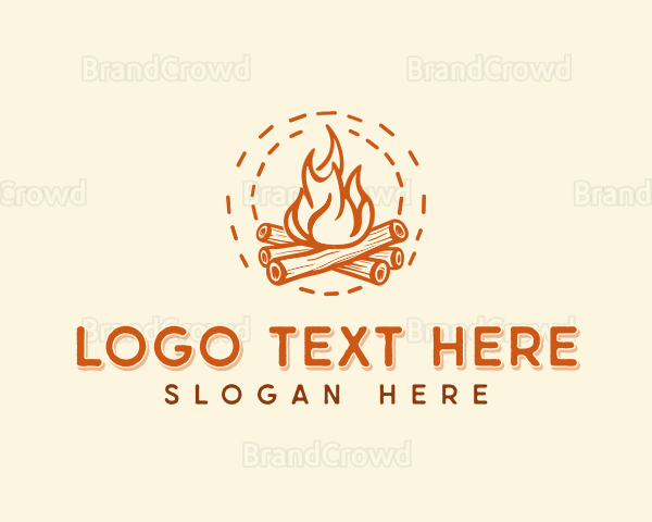 Bonfire Camping Firewood Logo