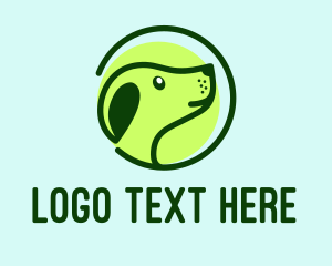 Puppy - Green Dog Veterinary logo design