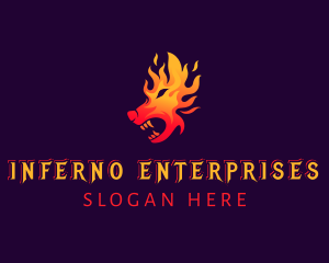 Fire Wolf Gaming logo design