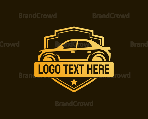 Car Care Sedan Vehicle Logo