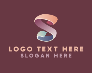 Colorful - Fashion Ribbon Letter S logo design