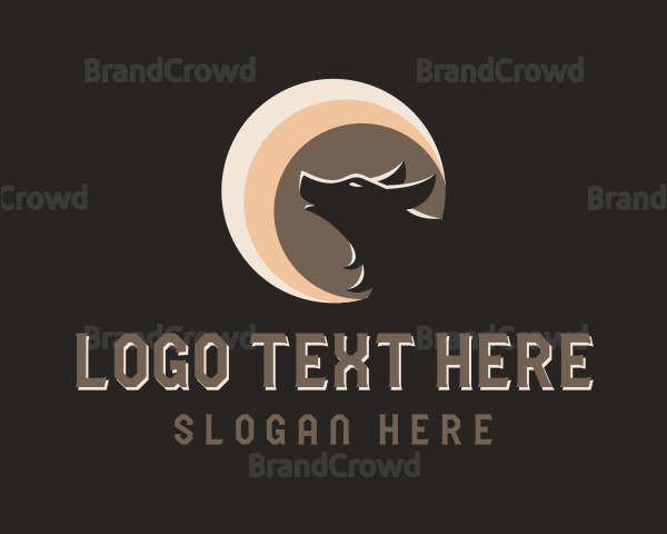 Moon Howl Wolf Logo | BrandCrowd Logo Maker