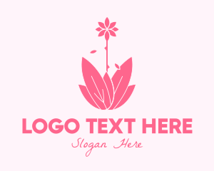 Pink - Pink Wellness Plant logo design