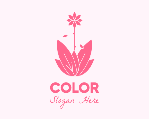 Lily - Pink Wellness Plant logo design