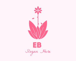 Organic - Pink Wellness Plant logo design