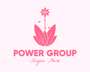 Gardening - Pink Wellness Plant logo design