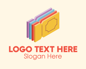 Stub - Colorful Coupon Tickets logo design