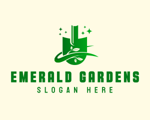 Sparkling Shovel Gardening logo design