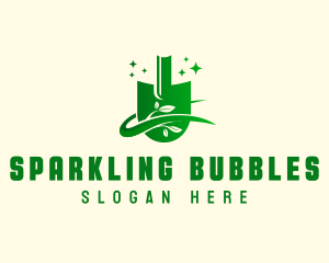 Sparkling - Sparkling Shovel Gardening logo design