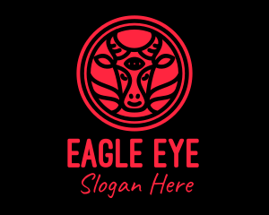 Red Goat Eye logo design