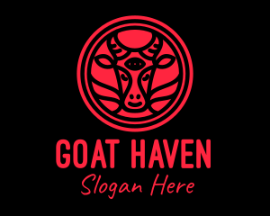 Red Goat Eye logo design