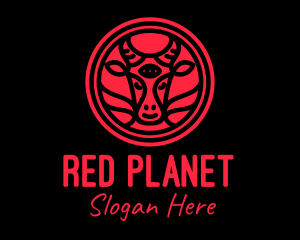 Red Goat Eye logo design