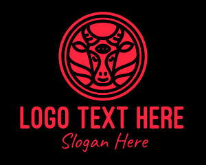 Hell - Red Goat Eye logo design