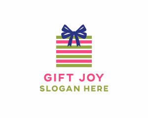 Giveaway - Ribbon Stripes Gift logo design