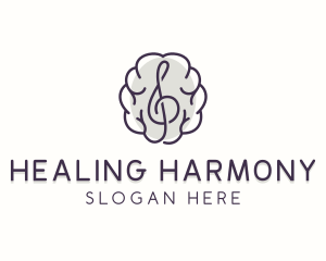 Healing Music Therapy logo design